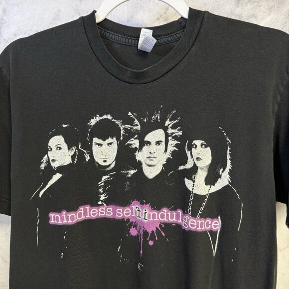 American Apparel Other - Vintage Y2K Mindless Self Indulgence Band Shirt Medium 19x26.5 Black Emo Goth